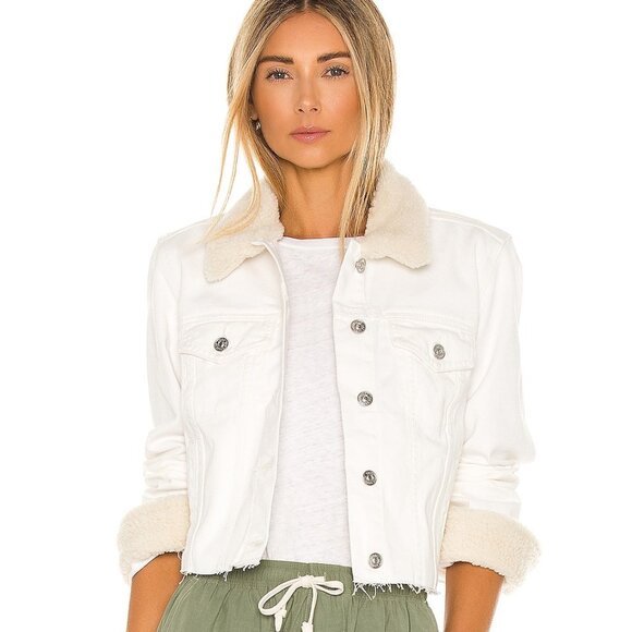 Paige Relaxed Vivenne Jacket in Ivory Coast Size Small - Picture 1 of 4